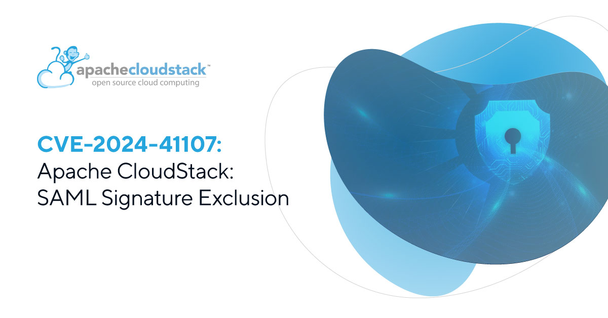 Apache CloudStack CVE-2024-41107