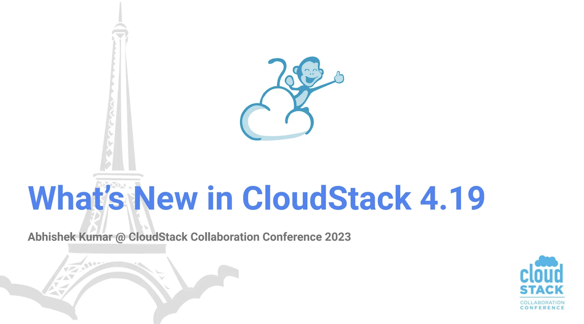 What's New in CloudStack 4.19 - slides