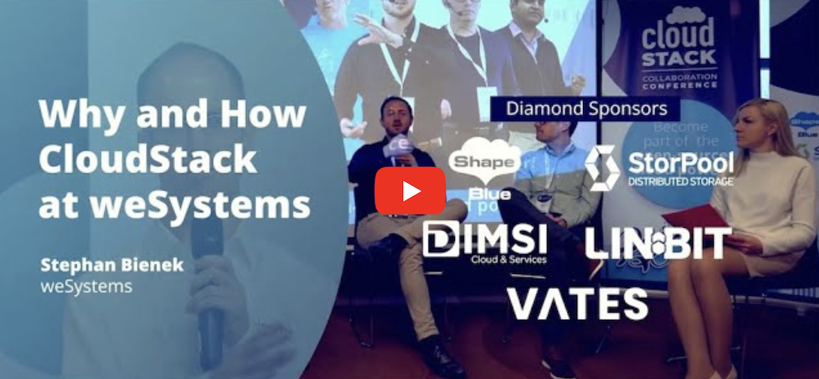 Why and How CloudStack at weSystems - video