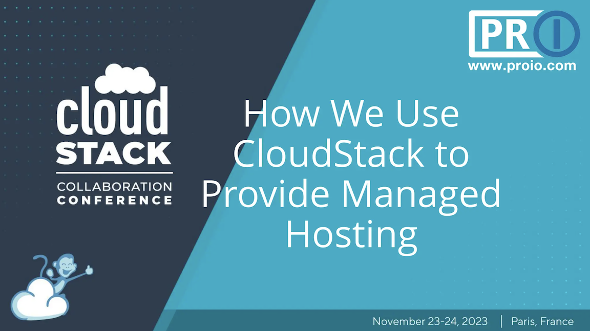 How We Use CloudStack to Provide Managed Hosting - slides