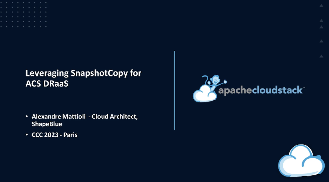 DRaaS using Snapshot copy and destination selection - slides