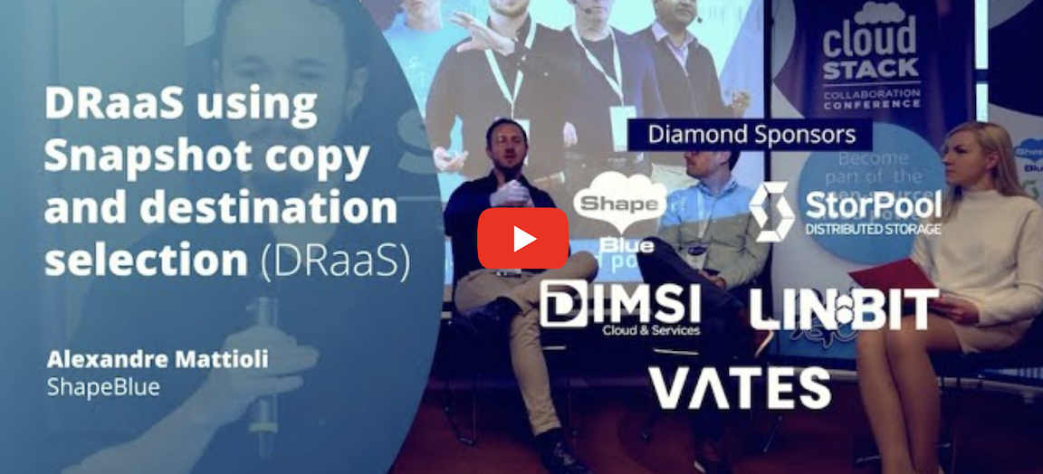 DRaaS using Snapshot copy and destination selection - video