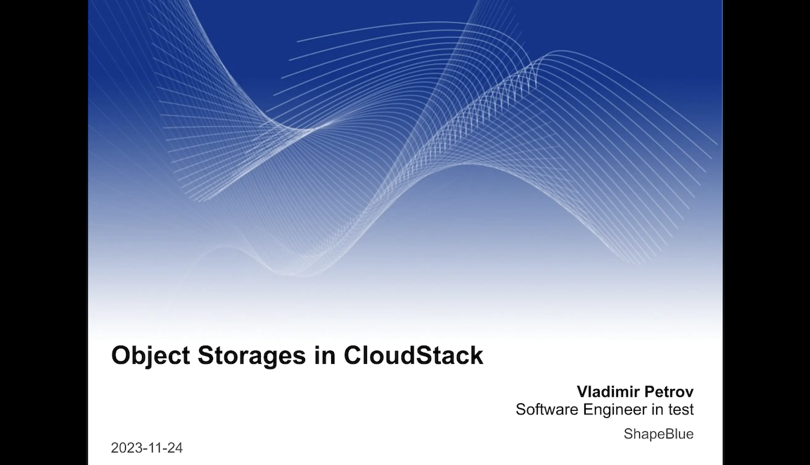 CloudStack Object Storage - slides