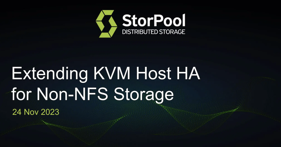 Extending KVM Host HA - slides