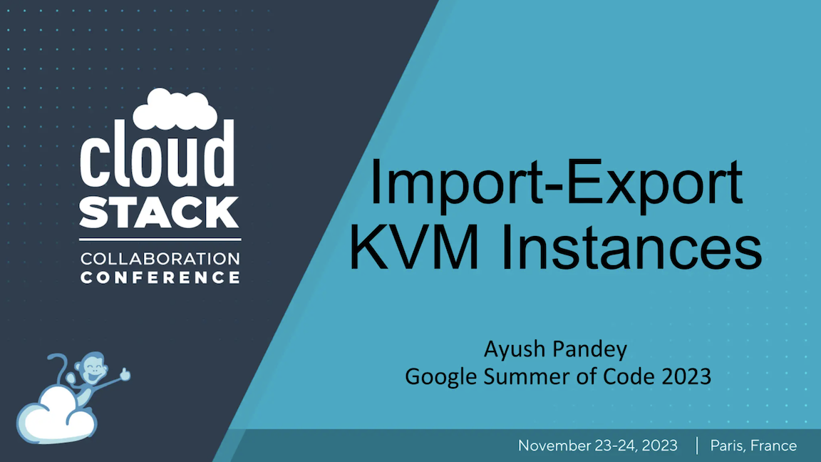 Import Export Virtual Machine for KVM Hypervisor - slides