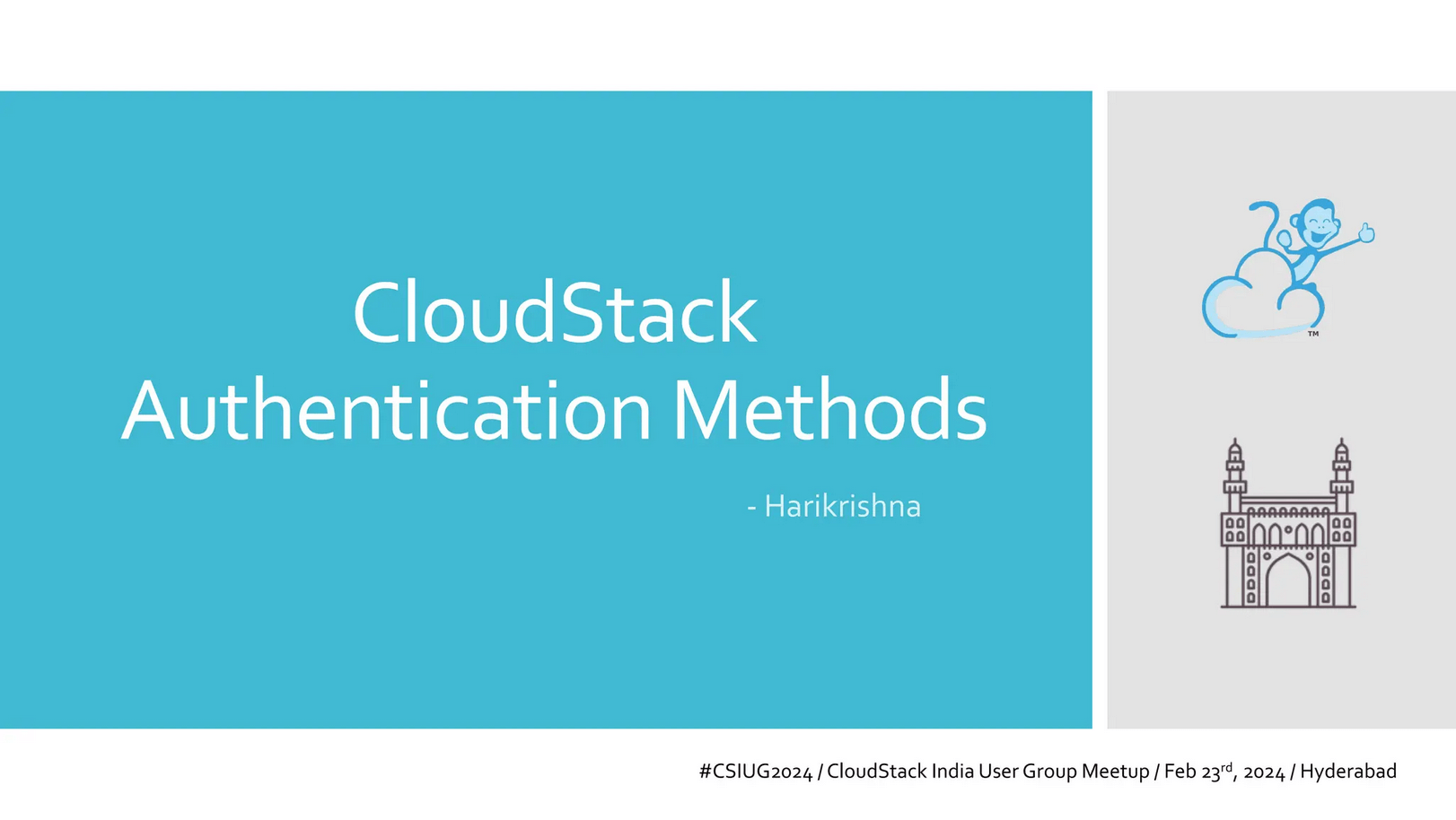 CloudStack Authentication Methods - slides