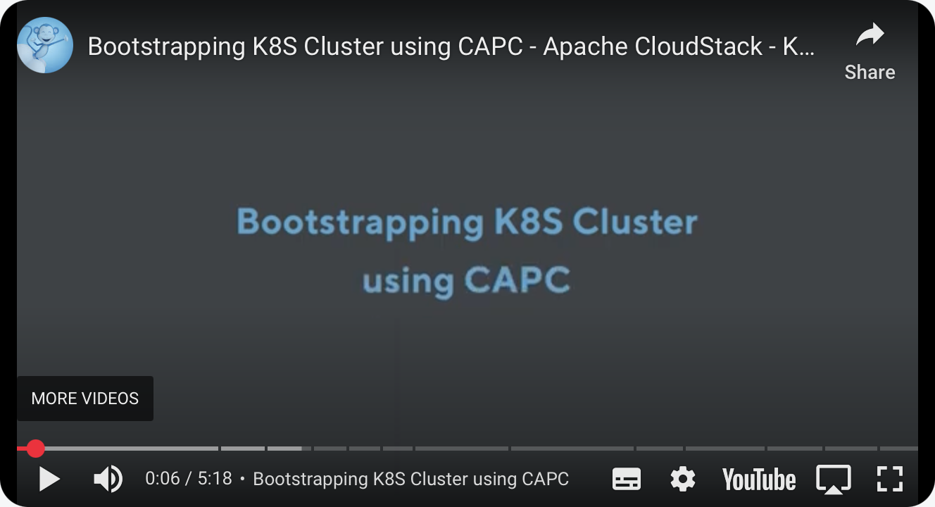 Bootstrapping Kubernetes using CAPC