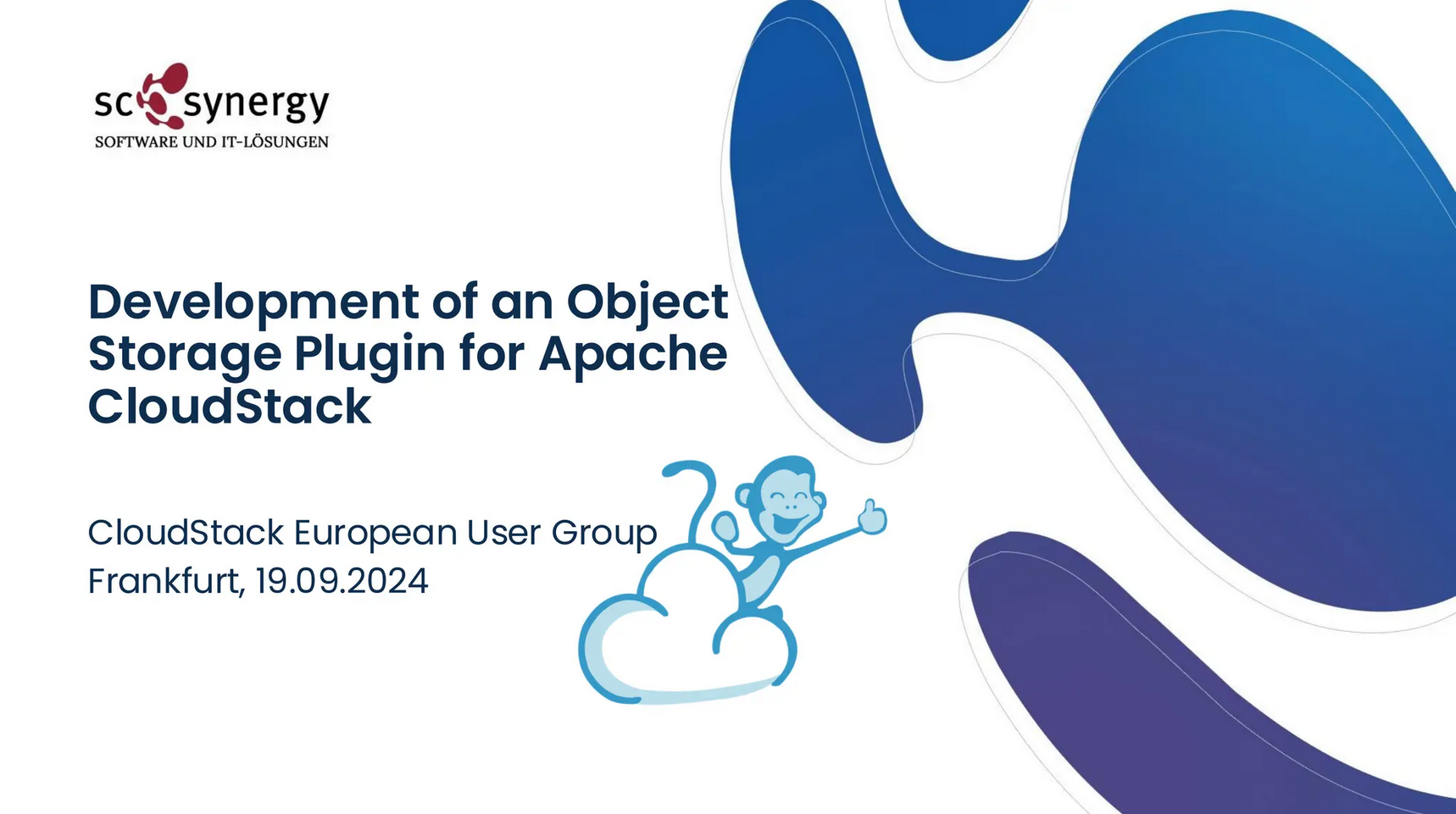 Development of an Оbject Storage Plugin for CloudStack - slides